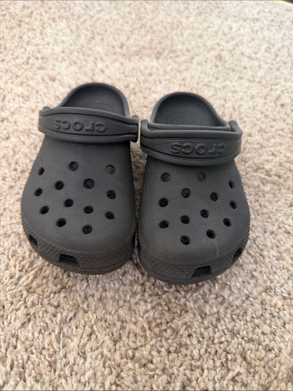CROCS Kids Black Classic Clog Sandals
